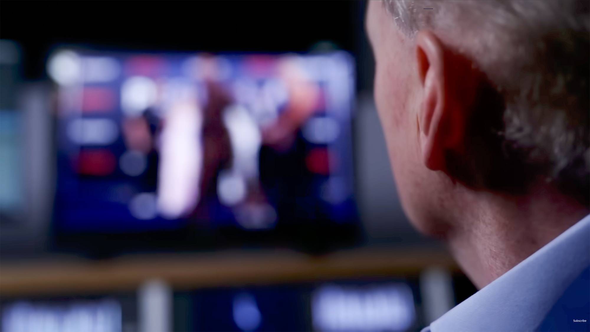 Paul Boross watching Beckham programme