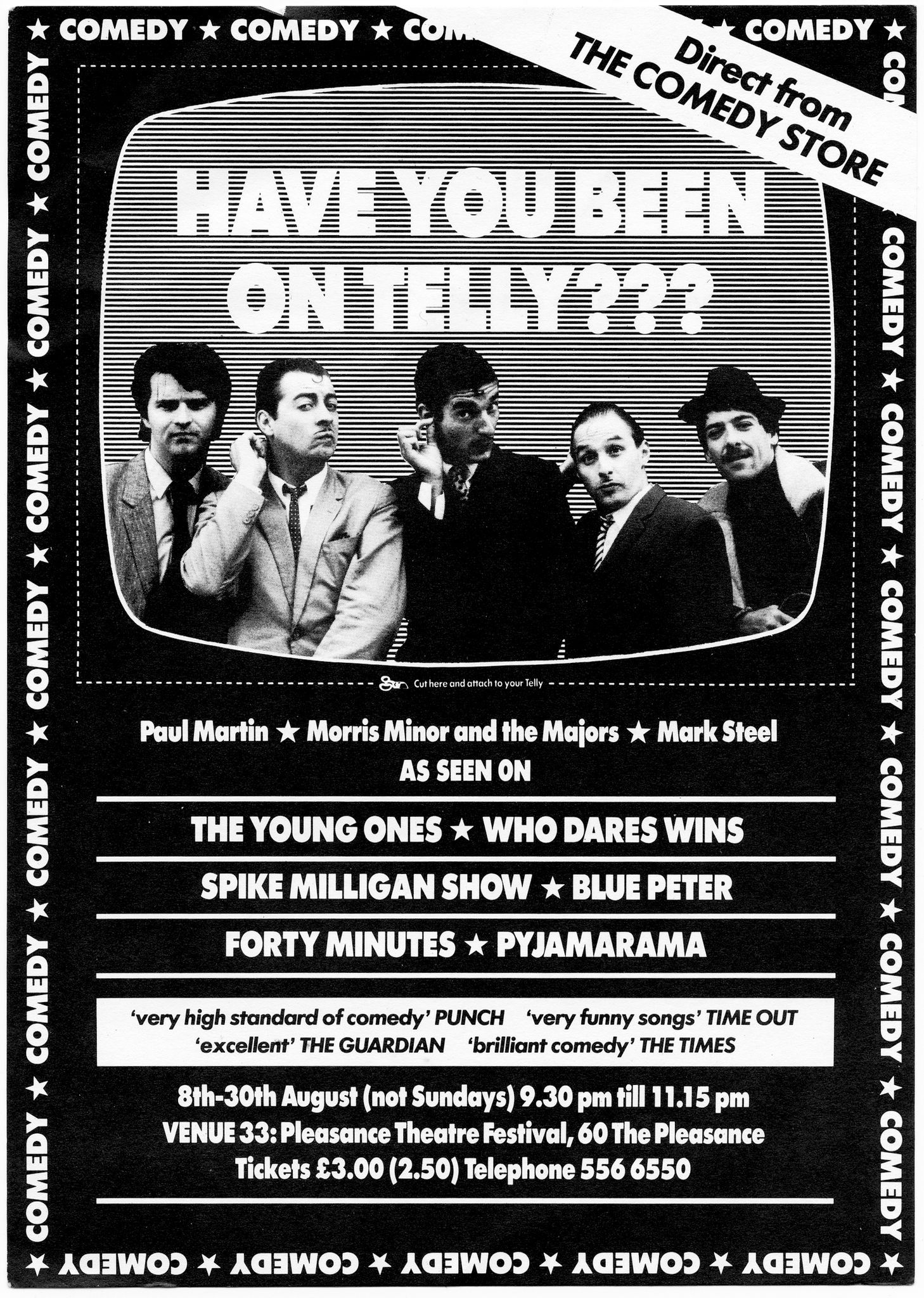 have you been on telly