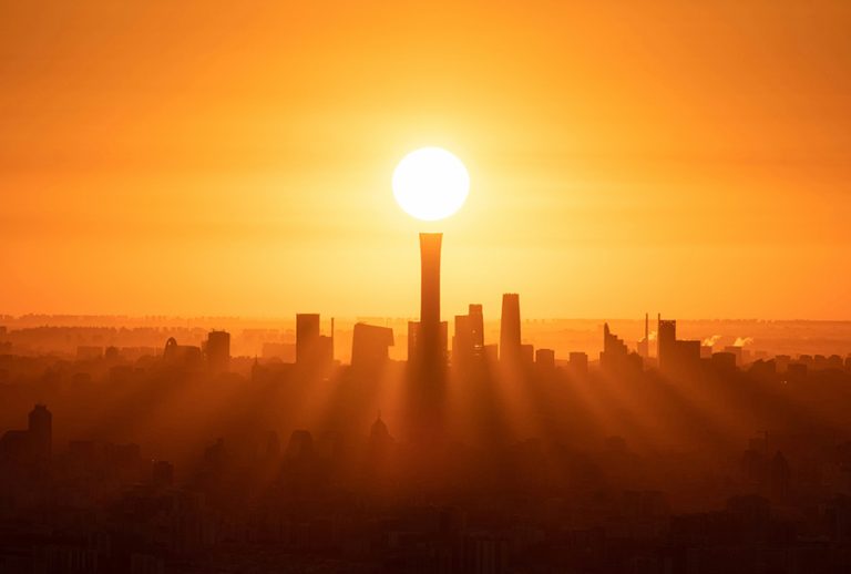 City in the heat